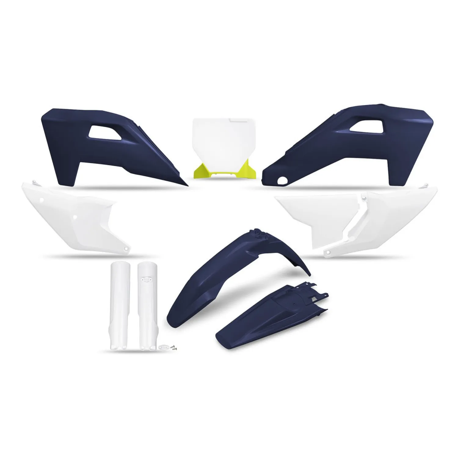 Комплект пластика Ufo HUKIT630F@111 Husqvarna Кросс 2023+ Эндуро 2024+ белый синий