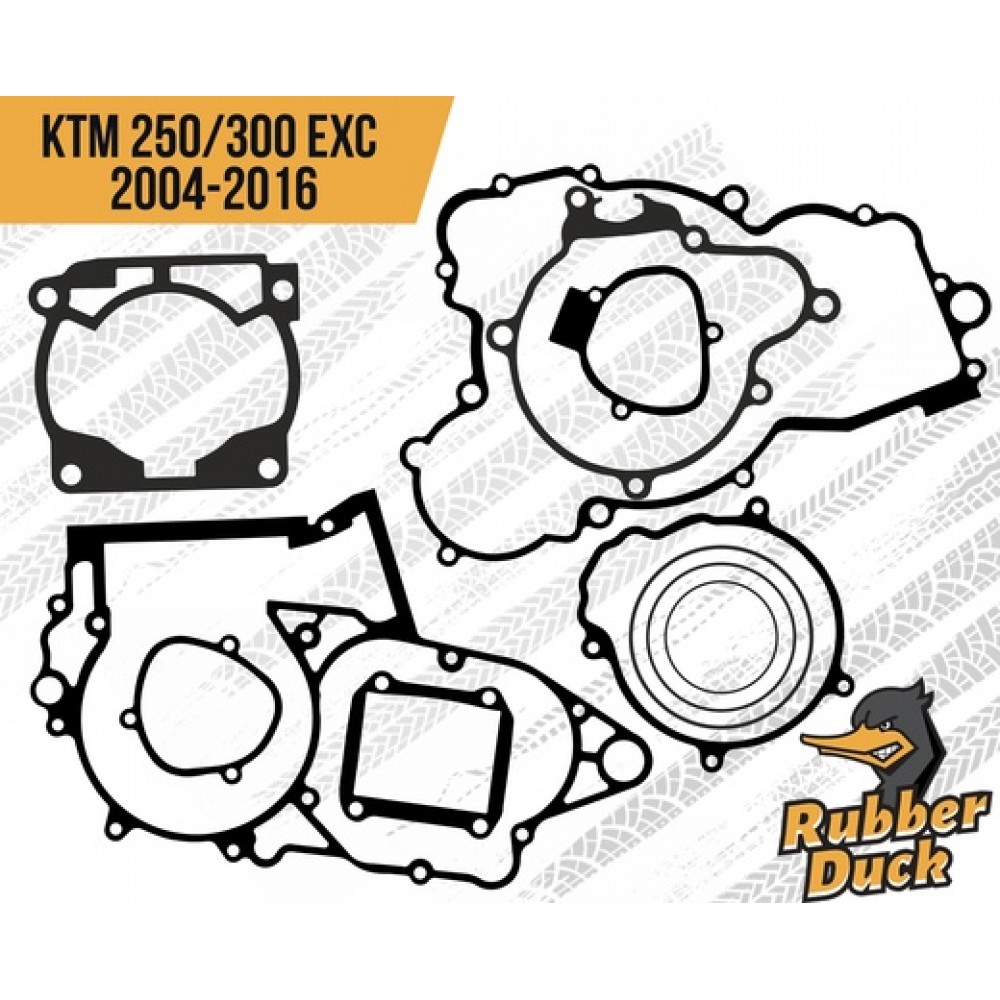 Набор прокладок на весь мотор RubberDuck KTM 250 300 2T EXC 2004 - 2016