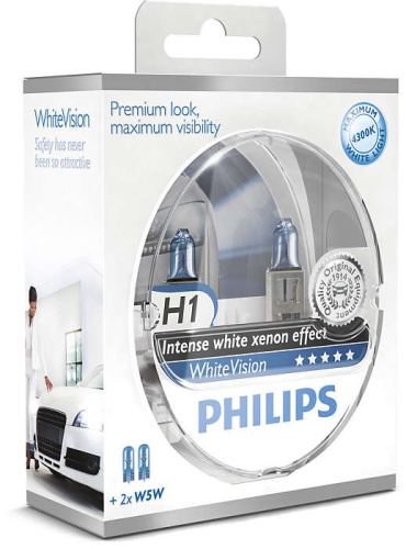 H1 Philips WhiteVision 12V 55W 12258WHVSM