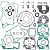 Набор прокладок на весь мотор Winderosa 811309 KTM EXC 125 02-06, SX 125 02-15