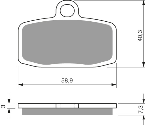 Комлект тормозных колодок GoldFren 307 K5 передние KTM 85 SX FreeRide 250