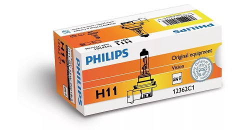H11 Philips Vision +30% 12V 55W 12362PRC1