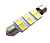 Диод T10 42mm 6SMD (c5w, белый)