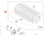 Комплект сцепления KTM OEM 78132010110 EXC 350 2012-2015 EXC 250 2014-2019