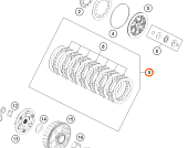 Комплект дисков сцепления KTM OEM 47232010033 85 SX 2025+