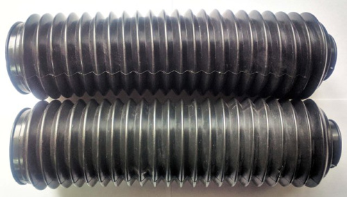 Гофры вилки мотоцикла Китай, черные 37*52*230 мм, резиновые