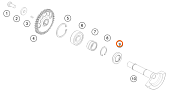 Сальник балансирного вала KTM OEM 47030076100 EXC TPI