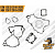 Набор прокладок на весь мотор RubberDuck KTM SX 125 2016+ с кольцами