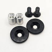 Заглушки в руль Маяк лаб черные 2 шт