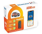 Автосигнализация с автозапуском StarLine AS90 ECO BT GSM, без Can модуля