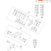 Ремкомплект прогрессии KTM OEM A46004083010 99 на схеме